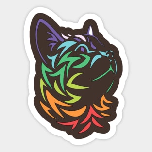 Colorful Cat Sticker